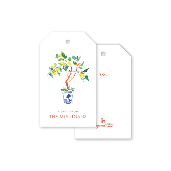 Champagne and Rosé Floral Thank You Gift Tags– Dogwood Hill