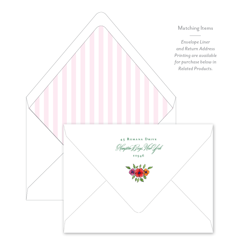 Envelope Liner  Secret Garden Collection